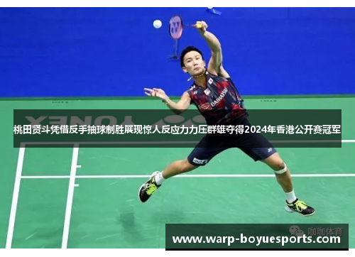 桃田贤斗凭借反手抽球制胜展现惊人反应力力压群雄夺得2024年香港公开赛冠军