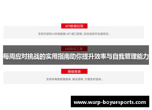 每周应对挑战的实用指南助你提升效率与自我管理能力 每周应对挑战的实用指南助你提升效率与自我管理能力