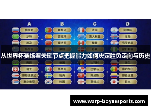 从世界杯赛场看关键节点把握能力如何决定胜负走向与历史
