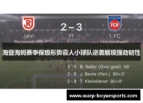 海登海姆赛季保级形势喜人小球队逆袭展现强劲韧性