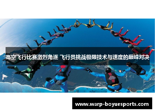 高空飞行比赛激烈角逐 飞行员挑战极限技术与速度的巅峰对决